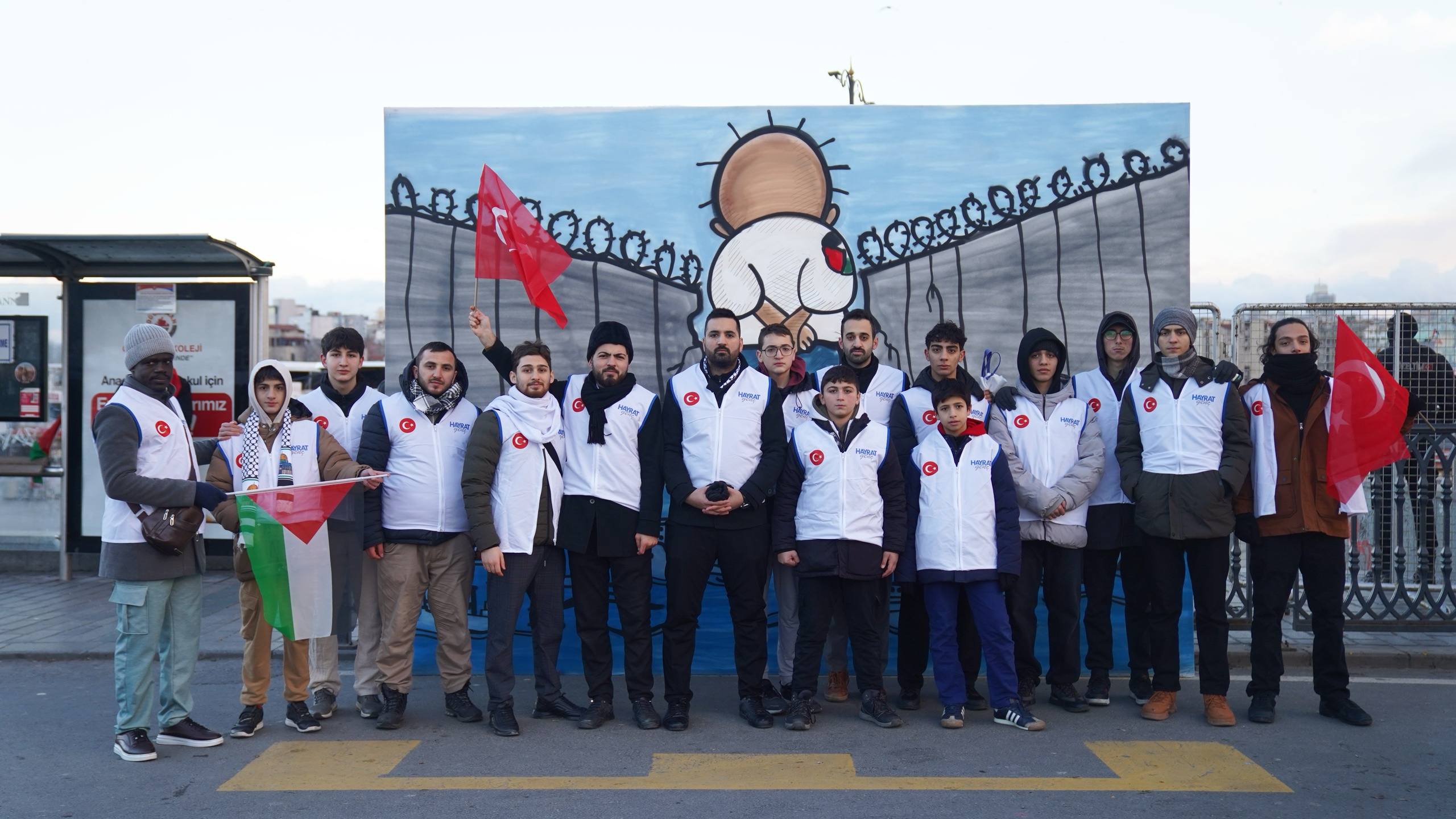 Gazze için Galata'daydık!